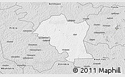 Silver Style 3D Map of Kouassi-Datekro