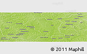 Physical Panoramic Map of Kouassi-Datekro