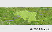 Physical Panoramic Map of Kouassi-Datekro, satellite outside