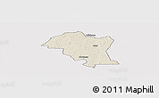 Shaded Relief Panoramic Map of Kouassi-Datekro, cropped outside