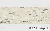 Shaded Relief Panoramic Map of Kouassi-Datekro
