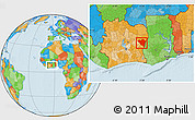 Political Location Map of Tanda