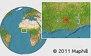 Satellite Location Map of Tanda