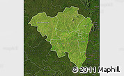 Satellite Map of Tanda, darken