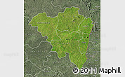 Satellite Map of Tanda, semi-desaturated
