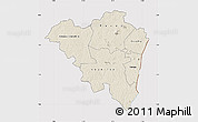 Shaded Relief Map of Tanda, cropped outside