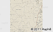 Shaded Relief Map of Tanda