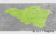 Physical Panoramic Map of Tanda, desaturated