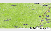 Physical Panoramic Map of Tanda