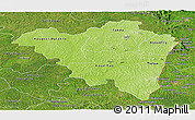Physical Panoramic Map of Tanda, satellite outside