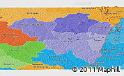 Political Shades Panoramic Map of Tanda