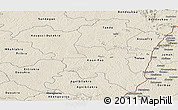 Shaded Relief Panoramic Map of Tanda