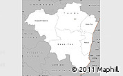 Gray Simple Map of Tanda