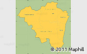 Savanna Style Simple Map of Tanda, cropped outside