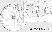 Blank Location Map of Transua