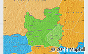 Political Shades Map of Tengrela