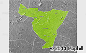 Physical 3D Map of Tiassale, desaturated