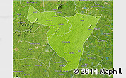 Physical 3D Map of Tiassale, satellite outside