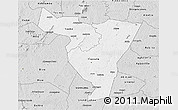 Silver Style 3D Map of Tiassale