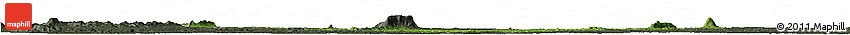 Satellite Horizon Map of Tiassale, darken, semi-desaturated