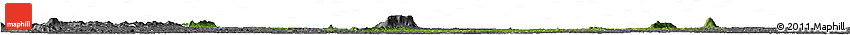 Satellite Horizon Map of Tiassale, desaturated