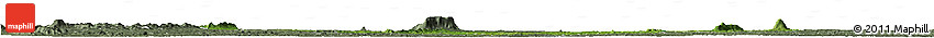 Satellite Horizon Map of Tiassale, semi-desaturated