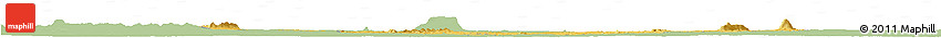 Savanna Style Horizon Map of Tiassale, single color outside