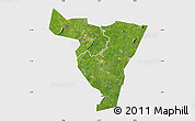 Satellite Map of Tiassale, single color outside