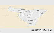 Classic Style Panoramic Map of Tiassale, single color outside