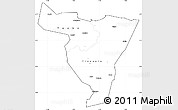 Blank Simple Map of Tiassale, cropped outside