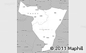 Gray Simple Map of Tiassale