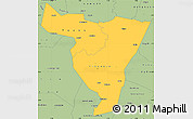 Savanna Style Simple Map of Tiassale