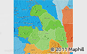 Political Shades 3D Map of Touba