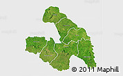 Satellite 3D Map of Touba, single color outside