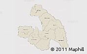 Shaded Relief 3D Map of Touba, cropped outside