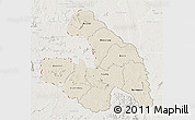Shaded Relief 3D Map of Touba, lighten