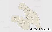Shaded Relief 3D Map of Touba, single color outside