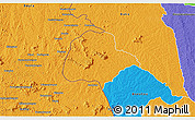 Political 3D Map of Booko