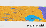 Political Panoramic Map of Booko