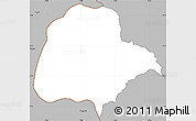 Gray Simple Map of Booko