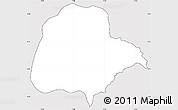 Silver Style Simple Map of Booko, cropped outside