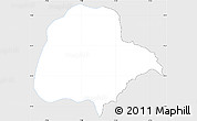Silver Style Simple Map of Booko, single color outside
