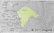 Physical 3D Map of Borotou, desaturated