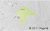 Physical 3D Map of Borotou, lighten, desaturated