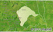 Physical 3D Map of Borotou, satellite outside