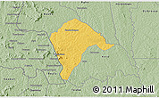 Savanna Style 3D Map of Borotou