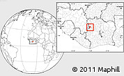 Blank Location Map of Borotou