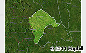 Satellite Map of Borotou, darken