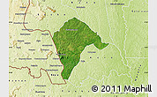 Satellite Map of Borotou, physical outside