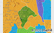Satellite Map of Borotou, political outside